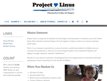 Tablet Screenshot of linusblankets.org